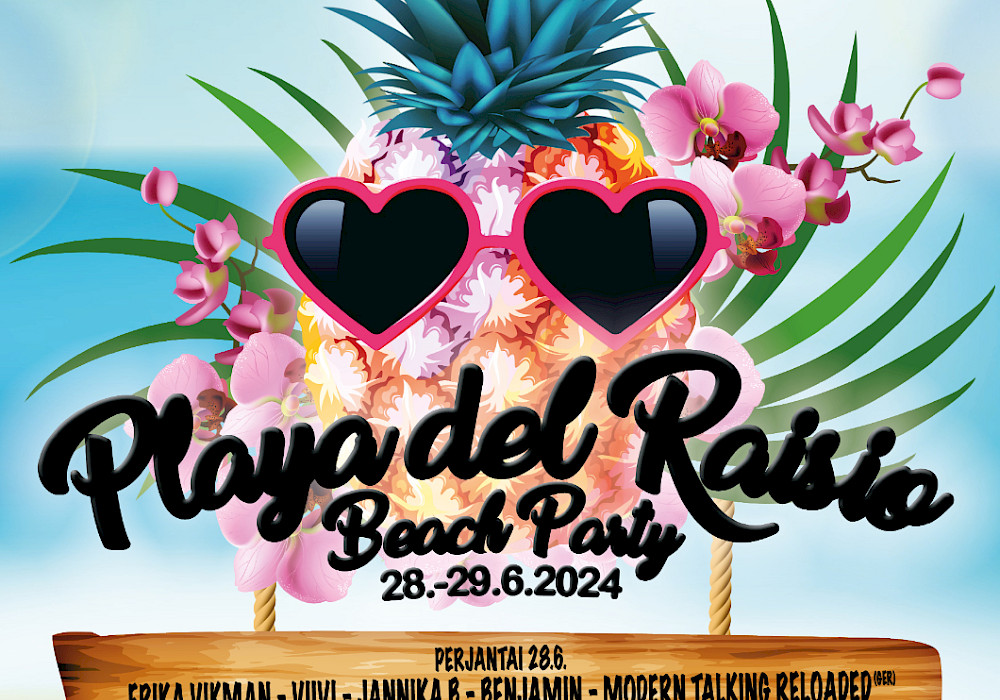 Playa del Raisio Beach Partyt juhlitaan jälleen kesällä 2024!