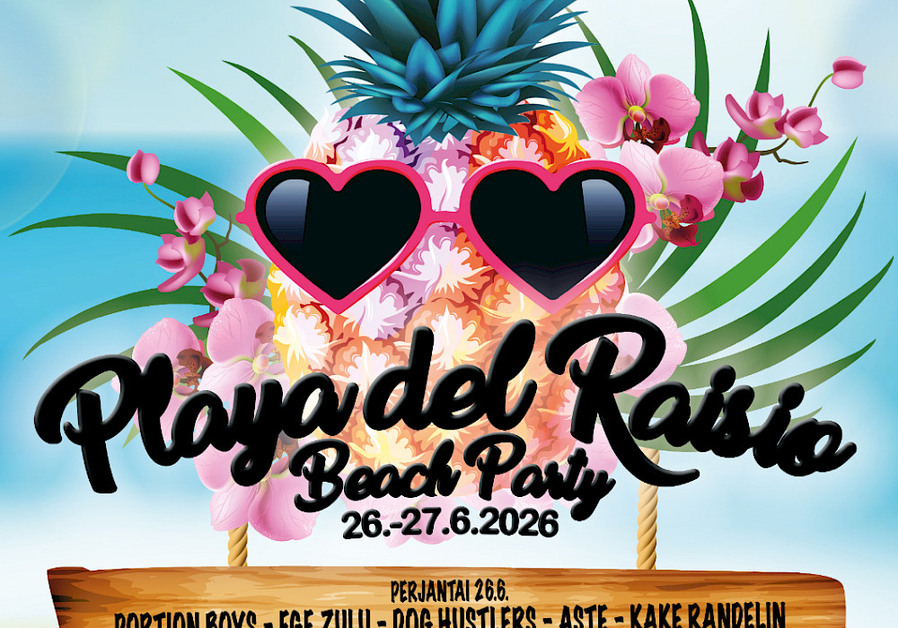 Suositut Playa del Raisio Beach Partyt juhlitaan kesäkuussa 2026!
